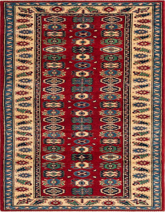 Detail image of 2' 8 x 9' 7 Hand Knotted Kazak Runner Rug