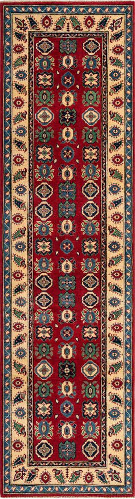 2' 8 x 9' 7 Hand Knotted Kazak Runner Rug