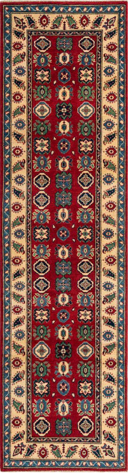 Detail image of 2' 8 x 9' 7 Hand Knotted Kazak Runner Rug