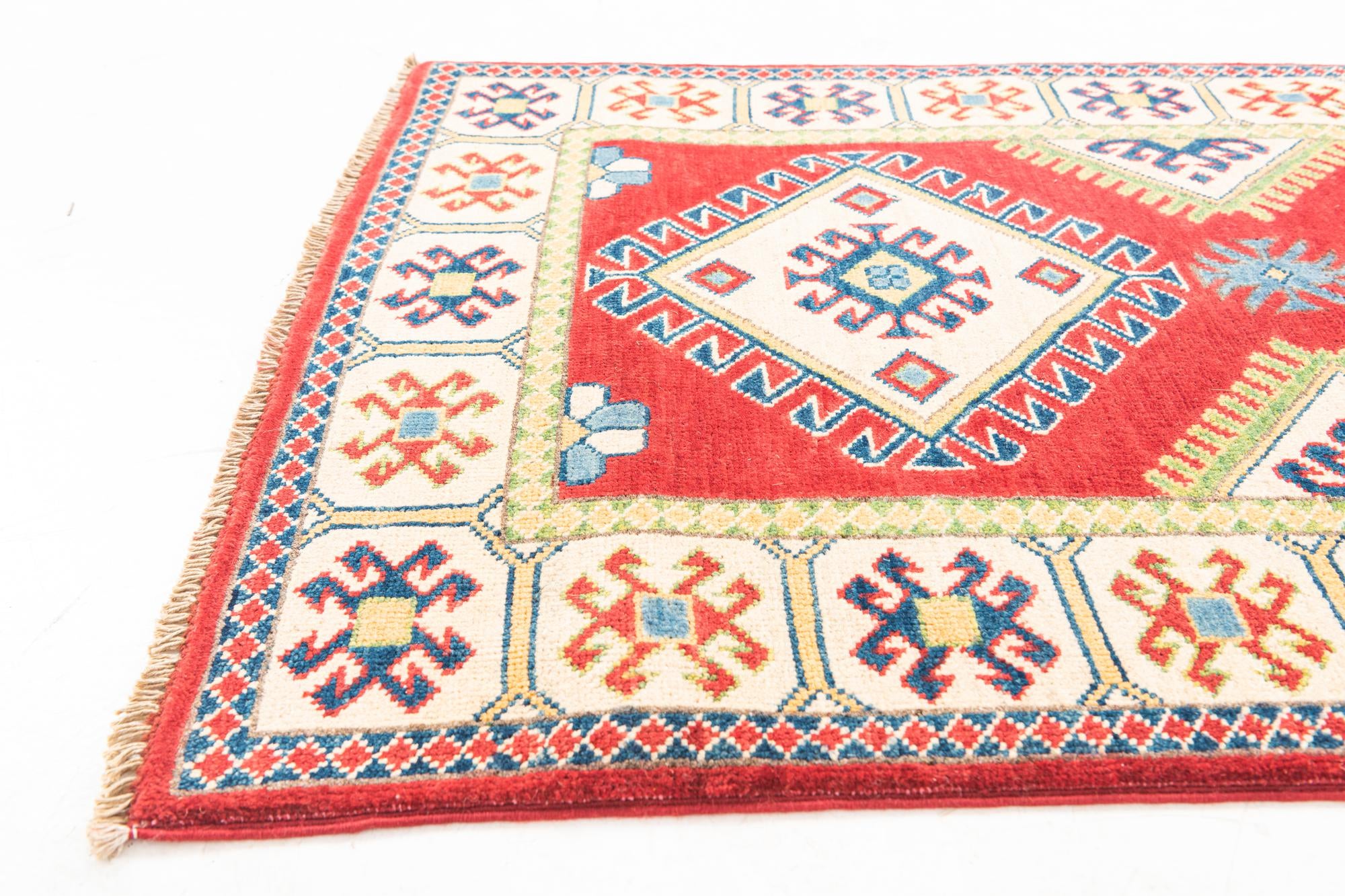 2' 8 x 10' 1 Hand Knotted Kazak Runner Rug
