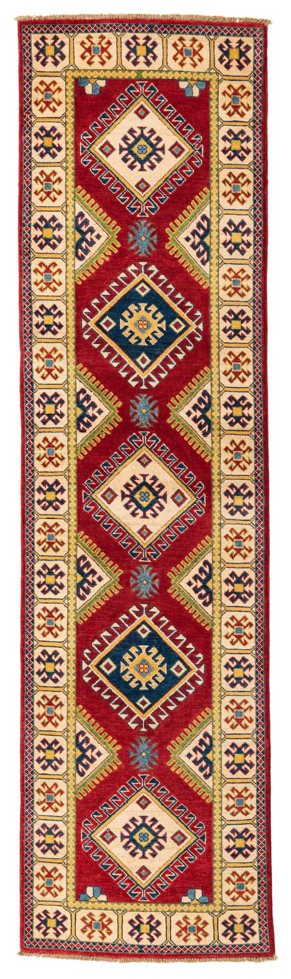 2' 8 x 10' 1 Hand Knotted Kazak Runner Rug
