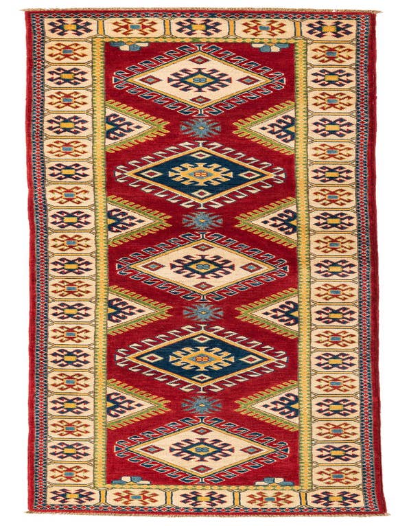 Detail image of 2' 8 x 10' 1 Hand Knotted Kazak Runner Rug