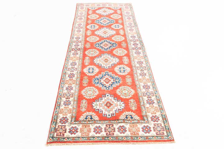 2' 9 x 8' 2 Hand Knotted Kazak Runner Rug