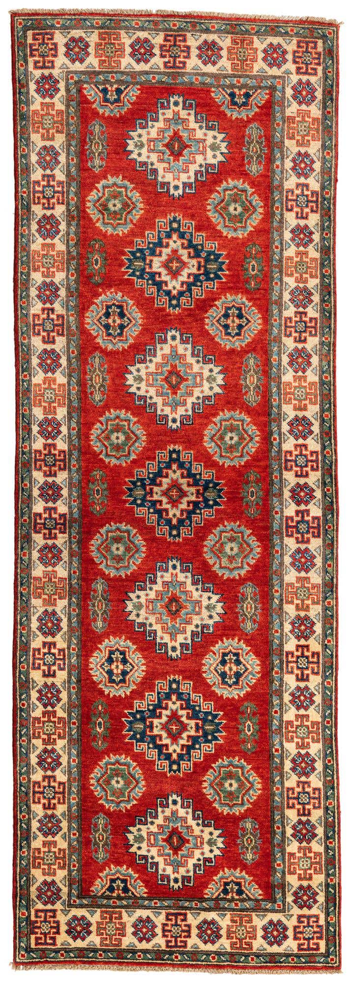 2' 9 x 8' 2 Hand Knotted Kazak Runner Rug