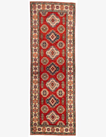 2' 9 x 8' 2 Hand Knotted Kazak Runner Rug