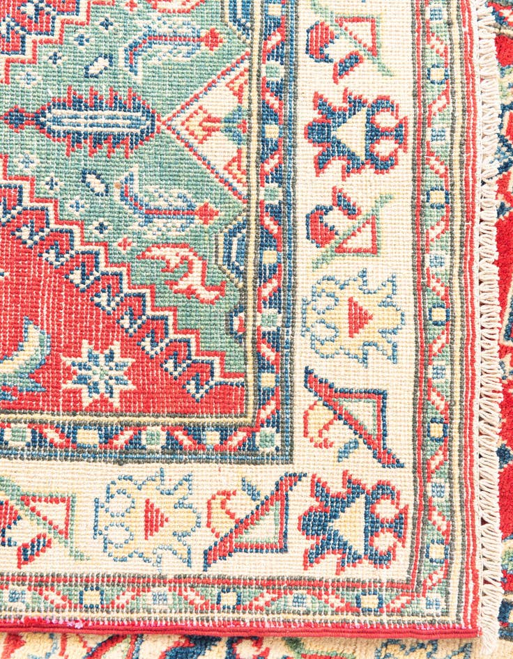 Detail image of 2' 8 x 9' 8  Hand Knotted Kazak Runner Rug