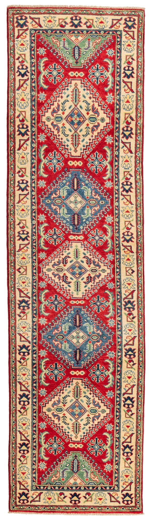 2' 8 x 9' 8 Hand Knotted Kazak Runner Rug