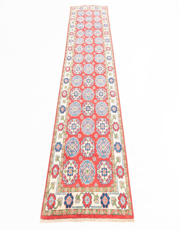 Detail image of 2' 10 x 9' 6  Hand Knotted Kazak Runner Rug
