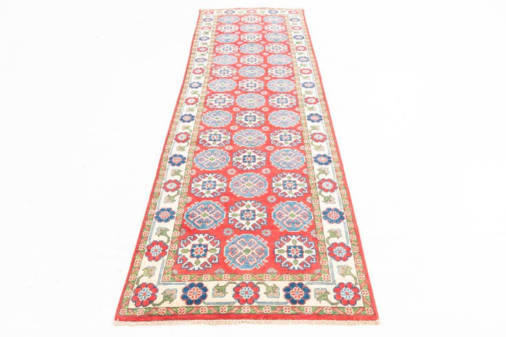 Detail image of 2' 10 x 9' 6 Hand Knotted Kazak Runner Rug