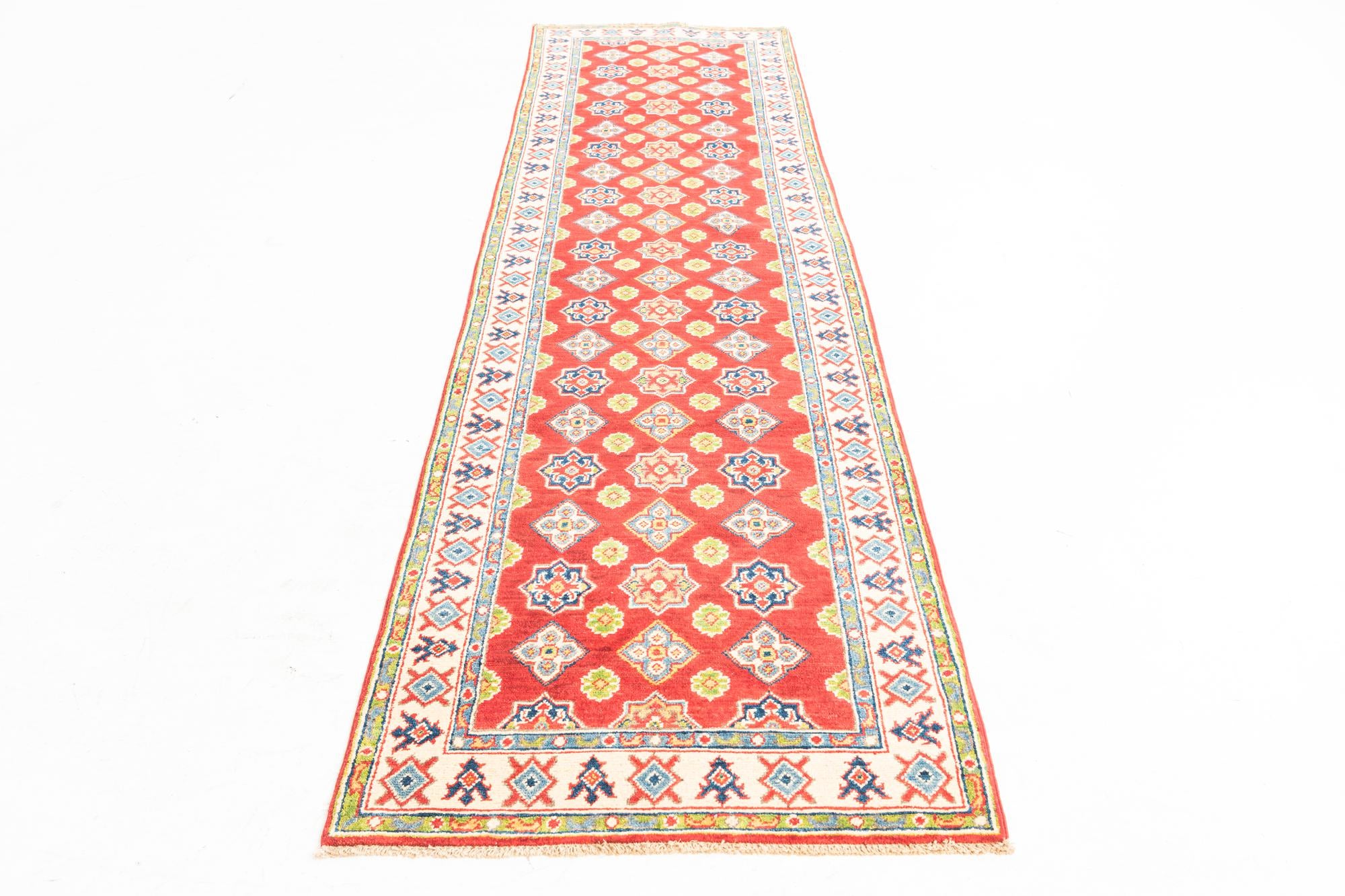 2' 9 x 10' Hand Knotted Kazak Runner Rug