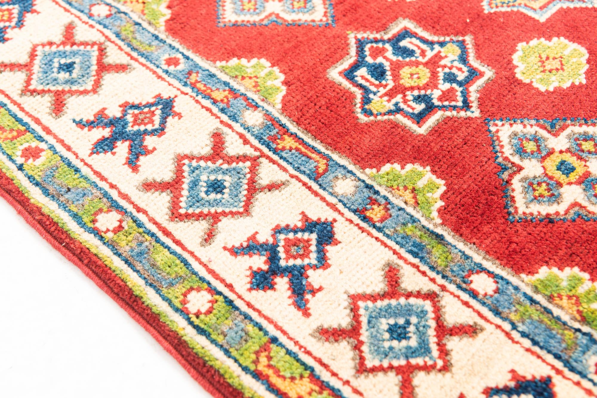 2' 9 x 10' Hand Knotted Kazak Runner Rug