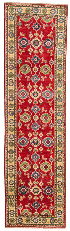 Detail image of 2' 8 x 9' 8 Hand Knotted Kazak Runner Rug