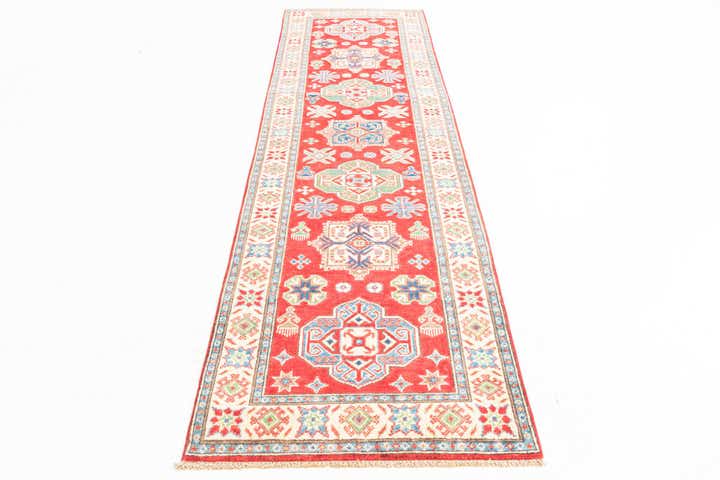 2' 8 x 9' 10 Hand Knotted Kazak Runner Rug