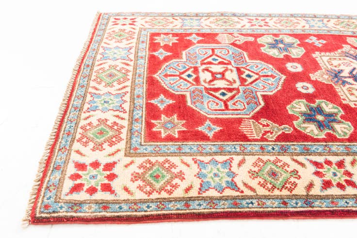 Detail image of 2' 8 x 9' 10 Hand Knotted Kazak Runner Rug