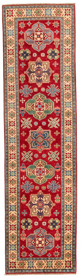 Detail image of 2' 8 x 9' 10 Hand Knotted Kazak Runner Rug