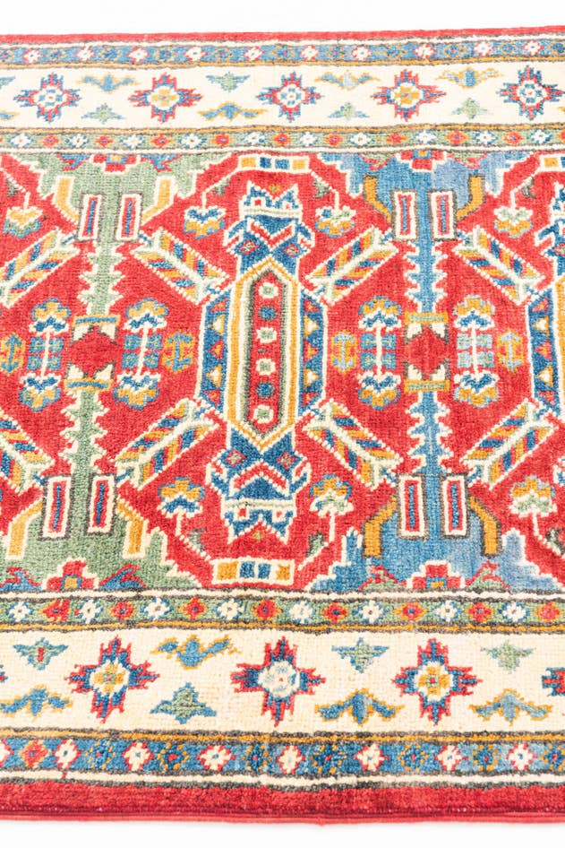 Detail image of 2' 9 x 9' 4 Hand Knotted Kazak Runner Rug