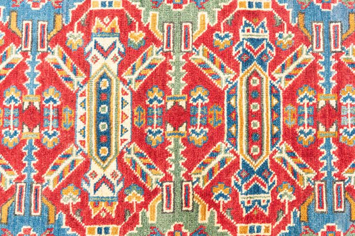 2' 9 x 9' 4 Hand Knotted Kazak Runner Rug