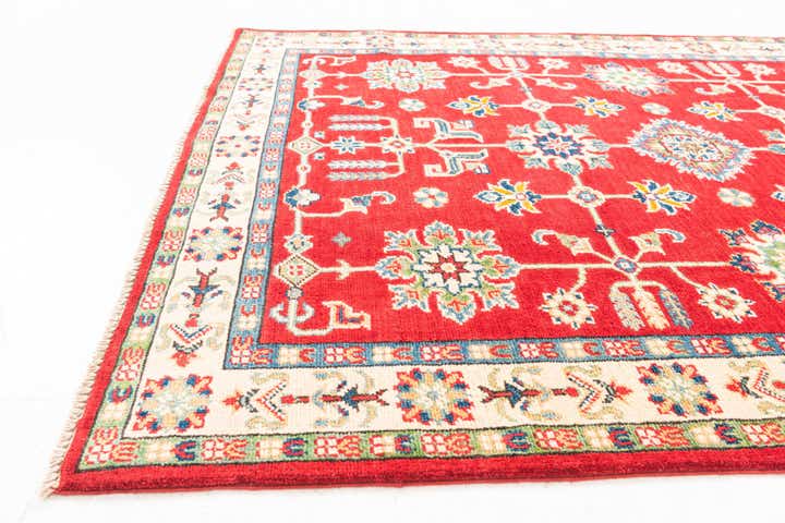 4' x 10' Hand Knotted Kazak Runner Rug