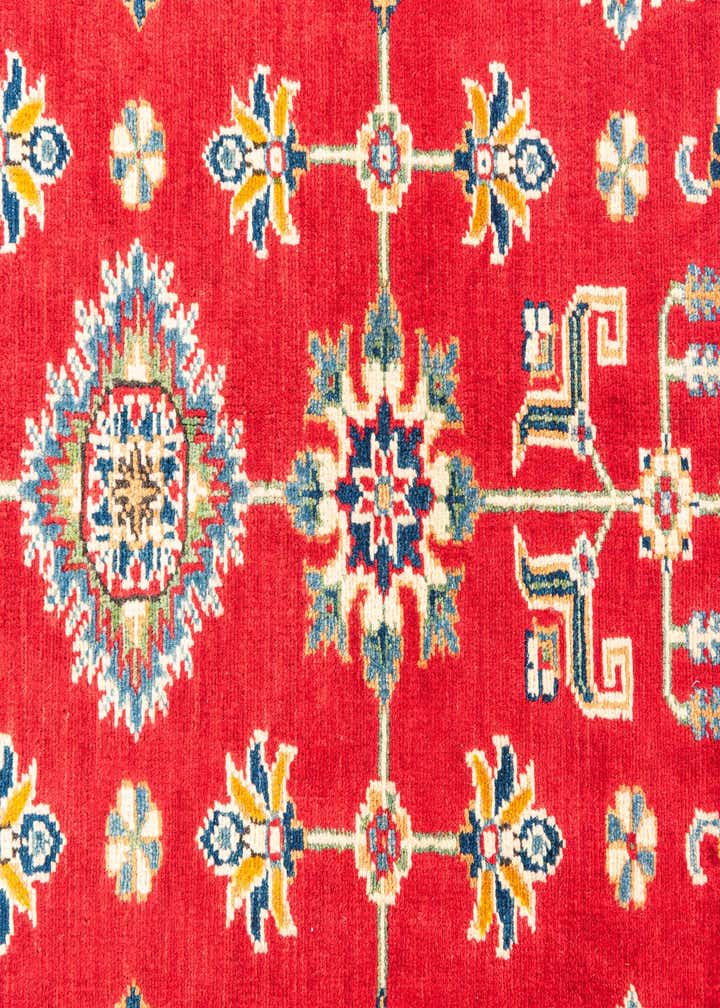 4' x 10' Hand Knotted Kazak Runner Rug