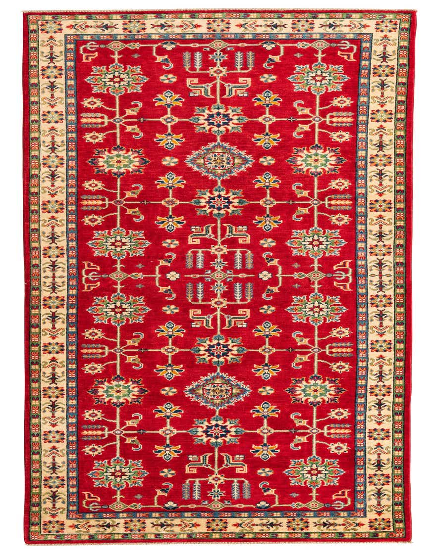 4' x 10' Hand Knotted Kazak Runner Rug