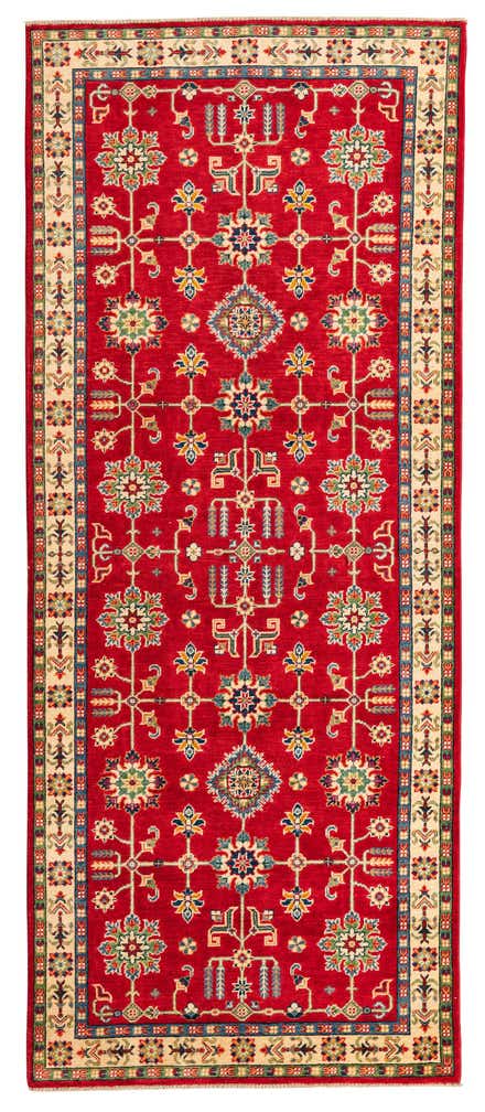 4' x 10' Hand Knotted Kazak Runner Rug