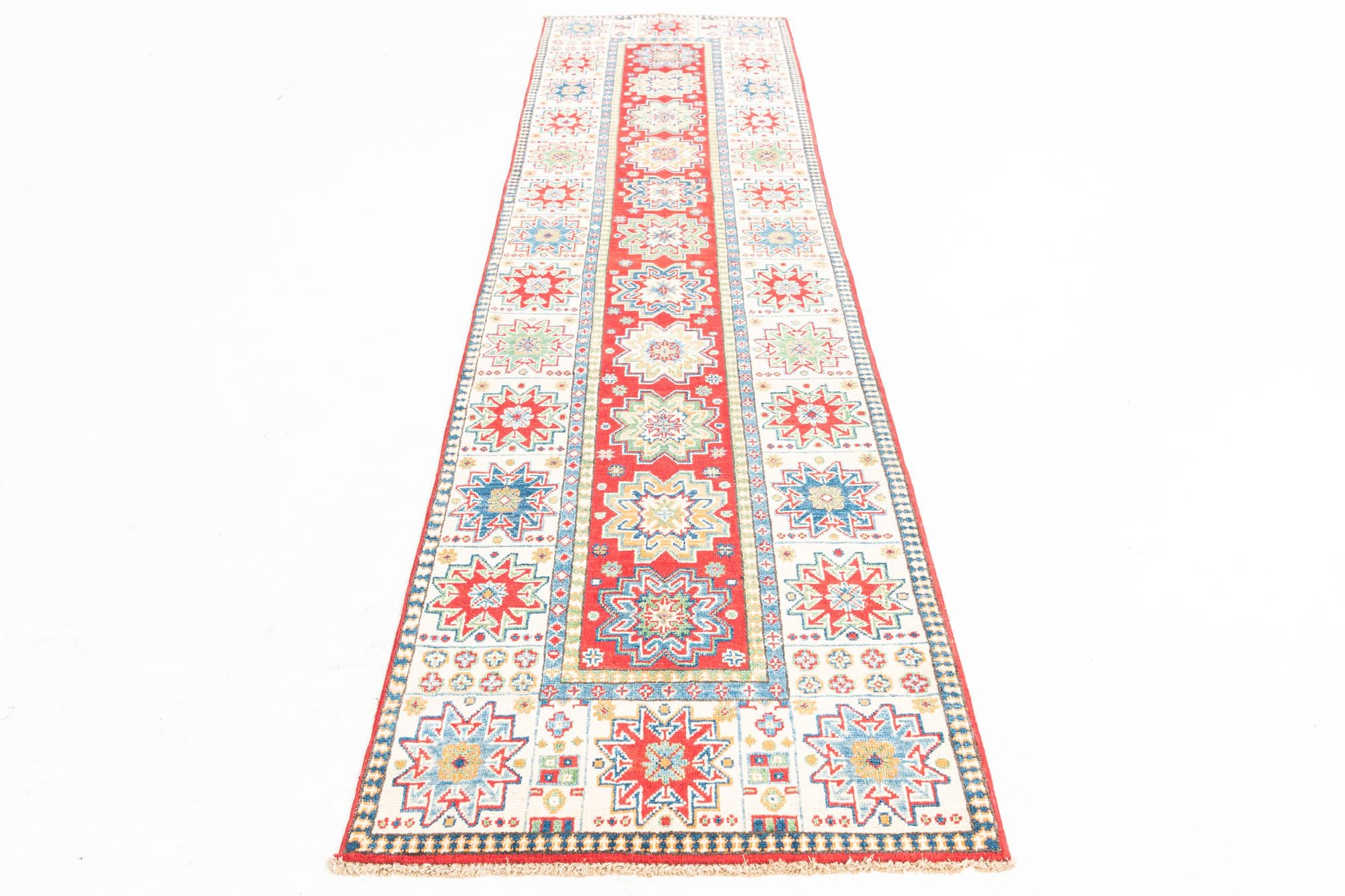 2' 9 x 10' Hand Knotted Kazak Runner Rug