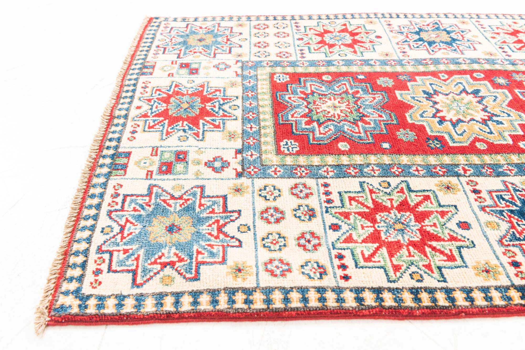 2' 9 x 10' Hand Knotted Kazak Runner Rug