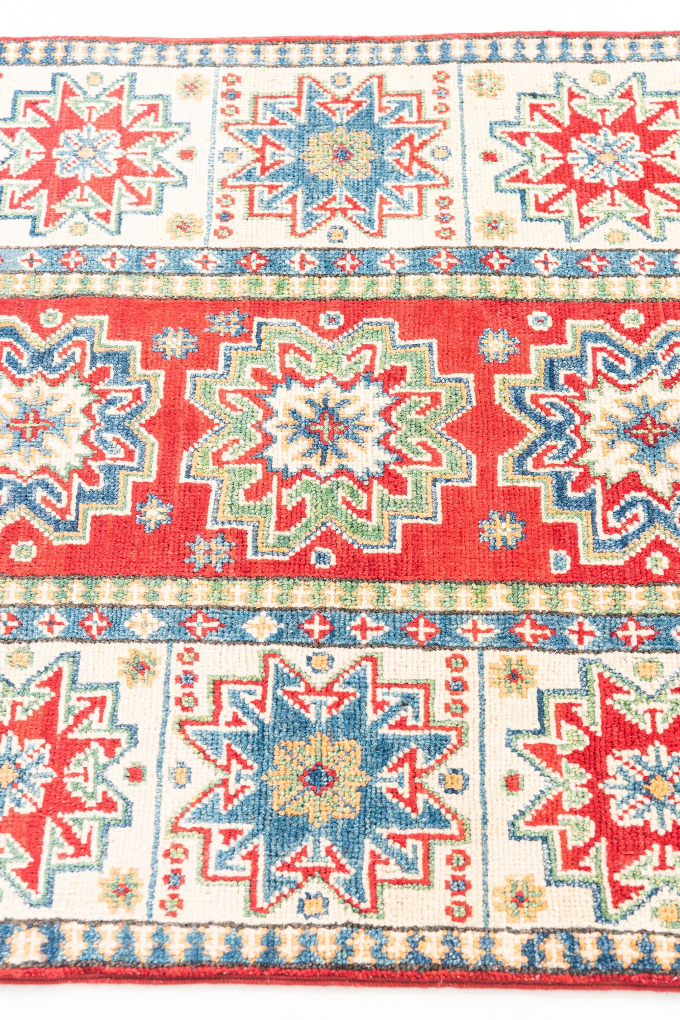 2' 9 x 10' Hand Knotted Kazak Runner Rug