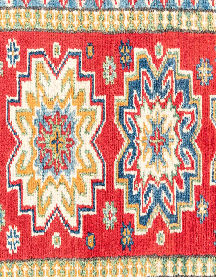 Detail image of 2' 9 x 10'  Hand Knotted Kazak Runner Rug