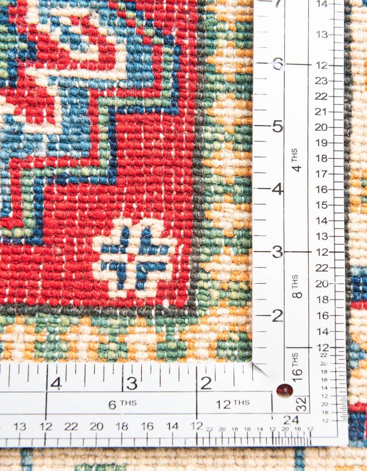 Detail image of 2' 9 x 10'  Hand Knotted Kazak Runner Rug