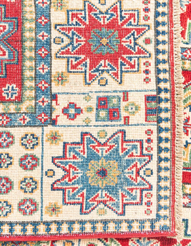 Detail image of 2' 9 x 10'  Hand Knotted Kazak Runner Rug