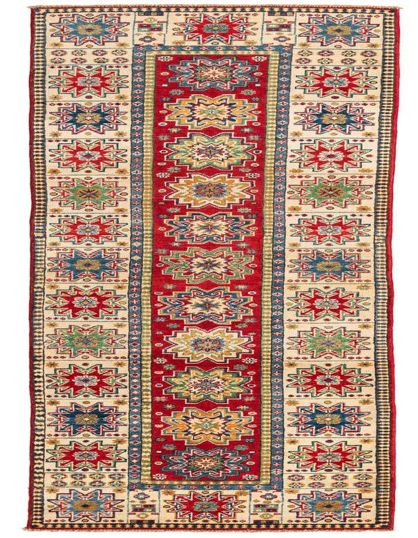 Detail image of 2' 9 x 10' Hand Knotted Kazak Runner Rug