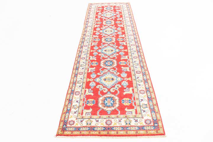 2' 9 x 9' 9 Hand Knotted Kazak Runner Rug