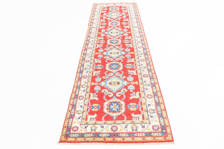 Detail image of 2' 9 x 9' 9 Hand Knotted Kazak Runner Rug