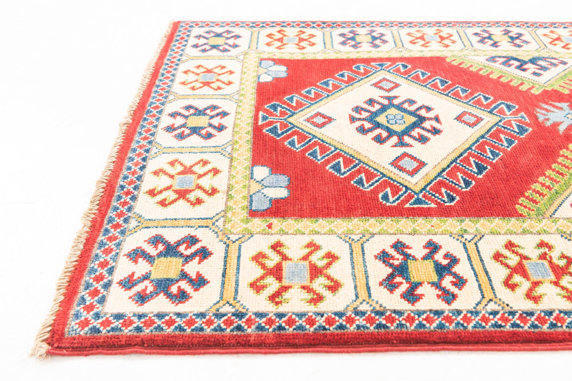 2' 8 x 9' 8 Hand Knotted Kazak Runner Rug