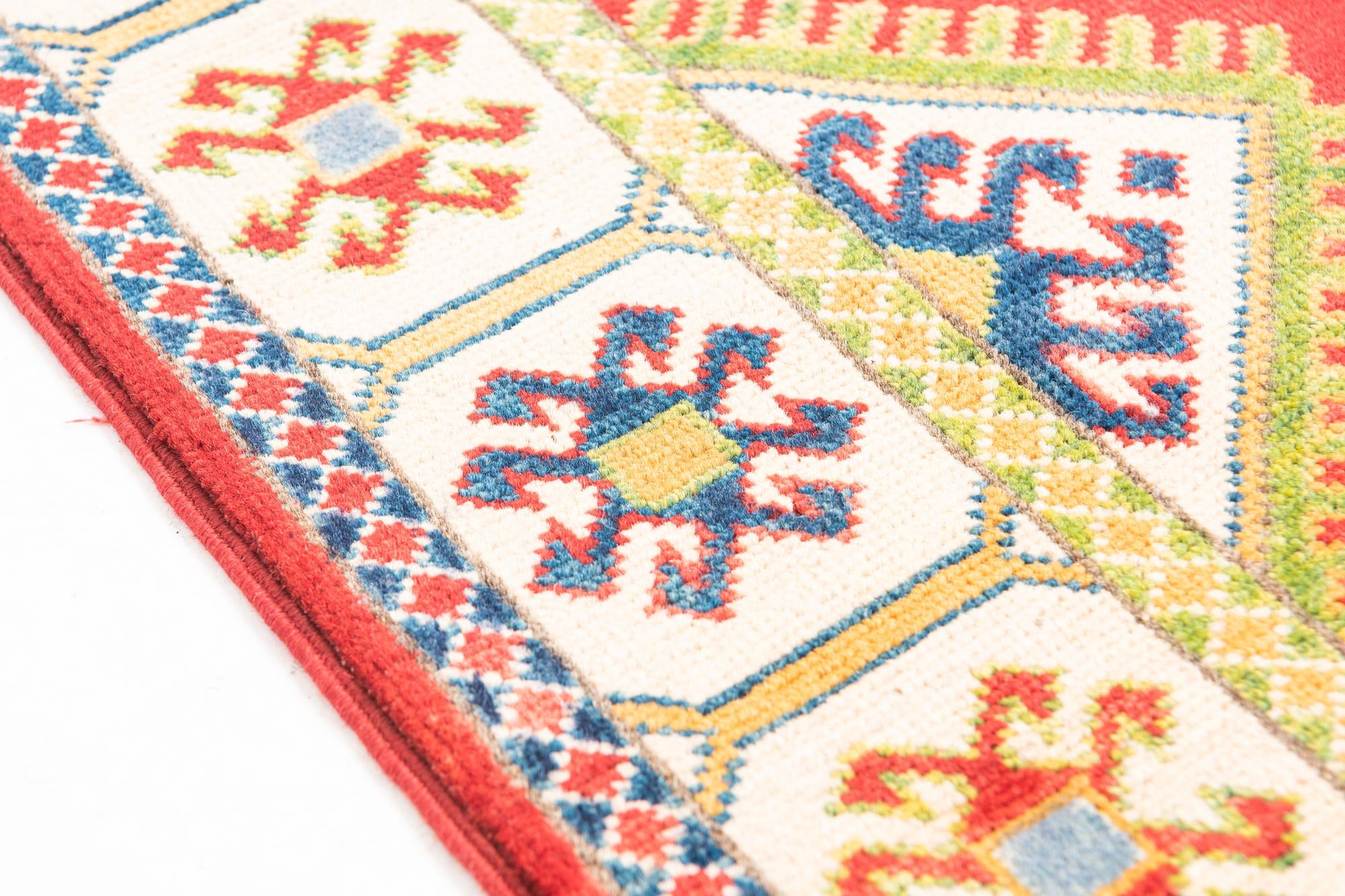 2' 8 x 9' 8 Hand Knotted Kazak Runner Rug