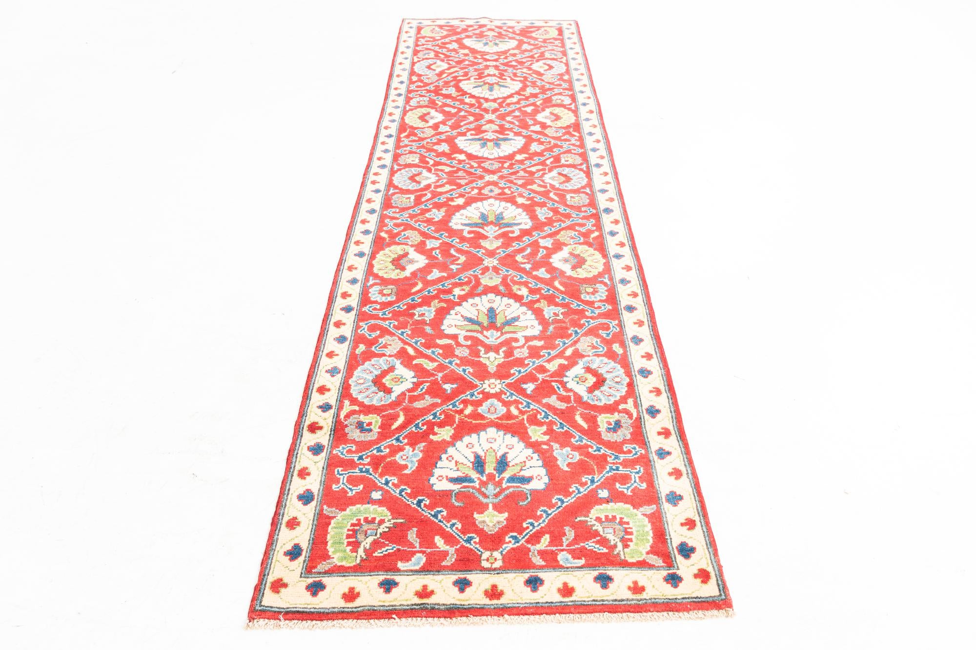 2' 9 x 10' Hand Knotted Kazak Runner Rug