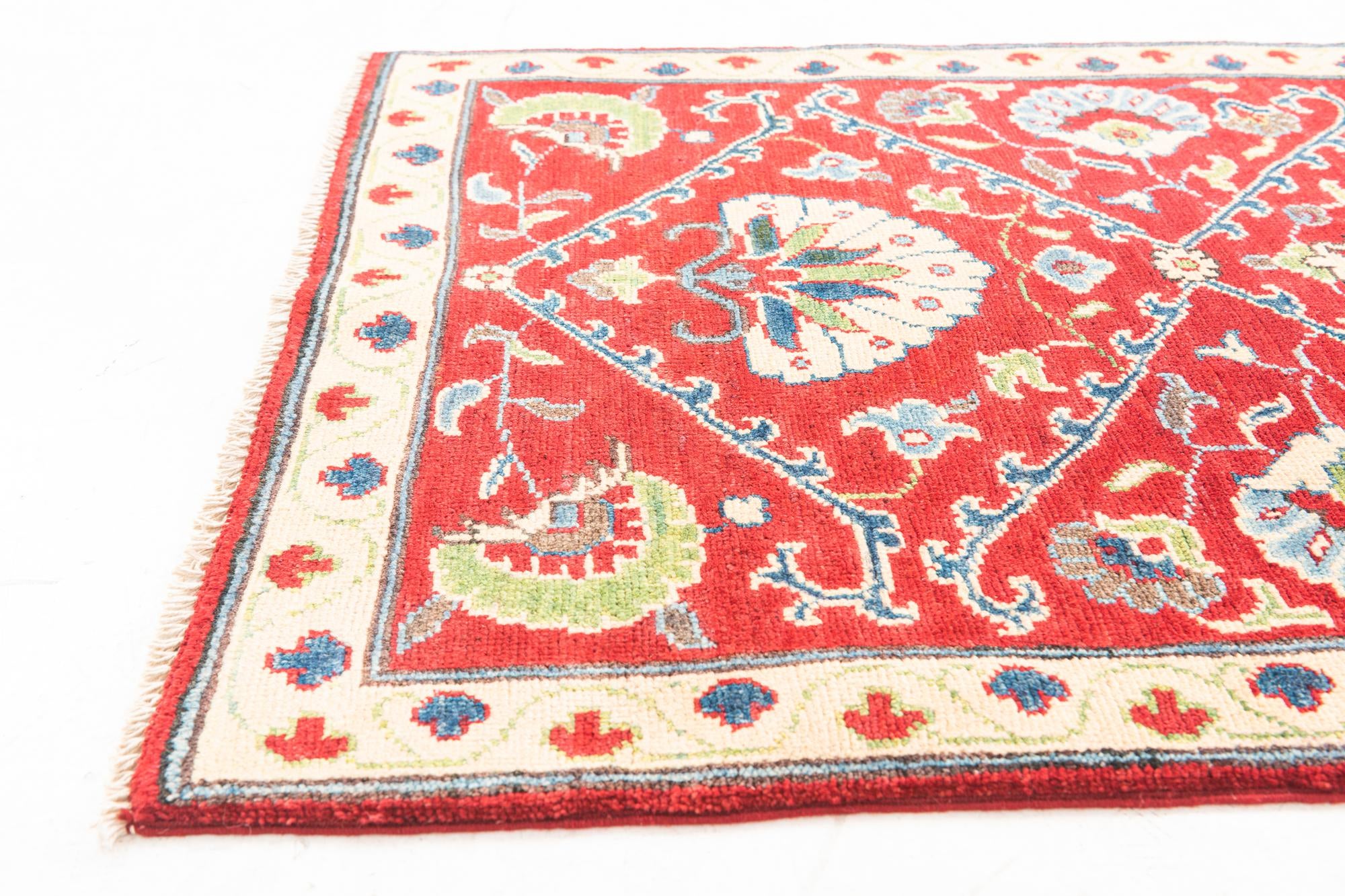 2' 9 x 10' Hand Knotted Kazak Runner Rug