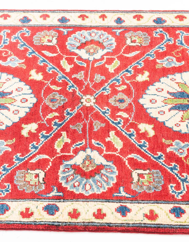 Detail image of 2' 9 x 10'  Hand Knotted Kazak Runner Rug