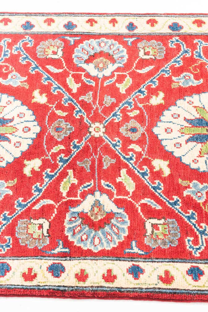2' 9 x 10' Hand Knotted Kazak Runner Rug