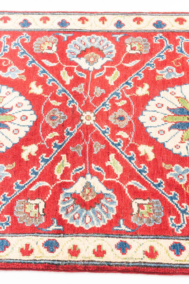 Detail image of 2' 9 x 10' Hand Knotted Kazak Runner Rug