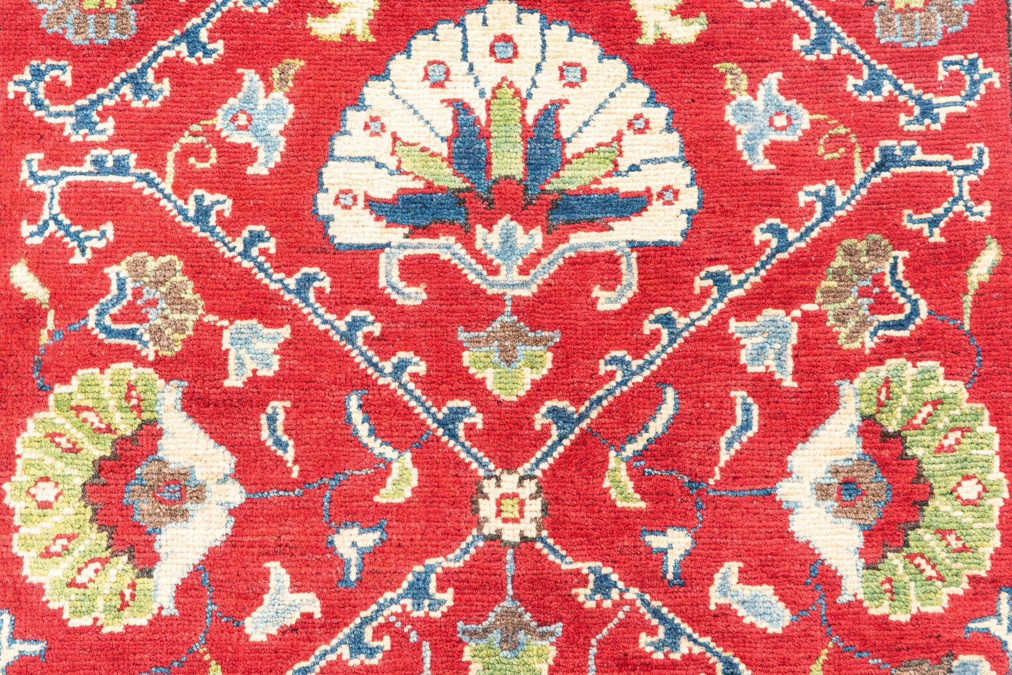 2' 9 x 10' Hand Knotted Kazak Runner Rug