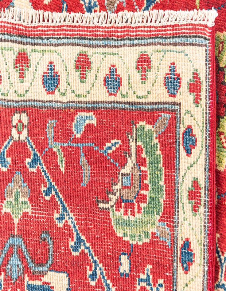 Detail image of 2' 9 x 10'  Hand Knotted Kazak Runner Rug