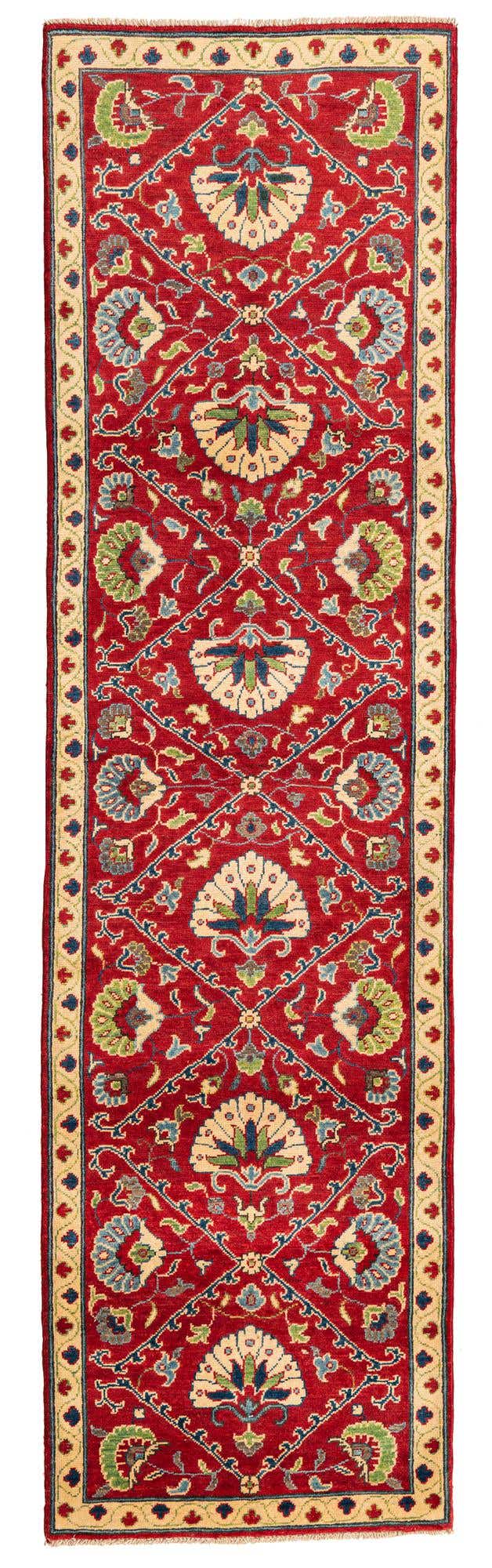 2' 9 x 10' Hand Knotted Kazak Runner Rug