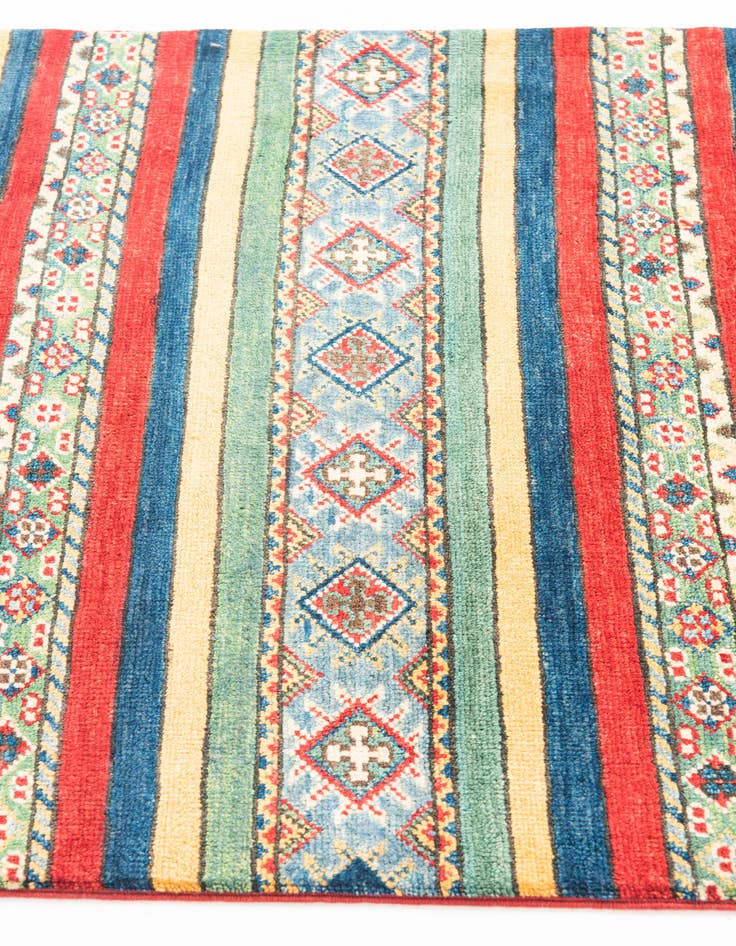 Detail image of 2' 10 x 9' 8  Hand Knotted Kazak Runner Rug