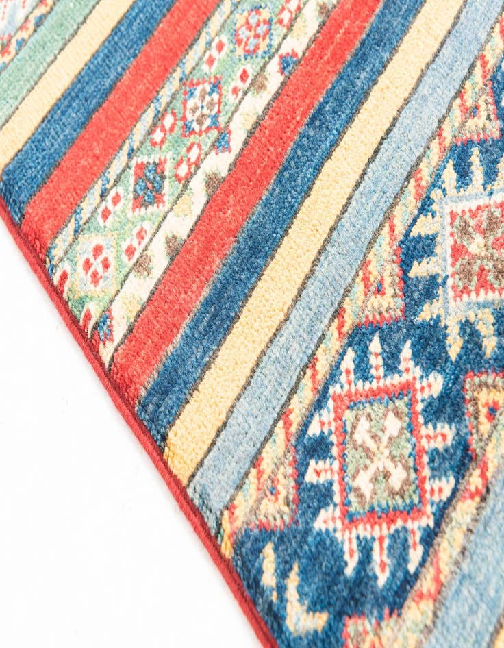 Detail image of 2' 10 x 9' 8  Hand Knotted Kazak Runner Rug