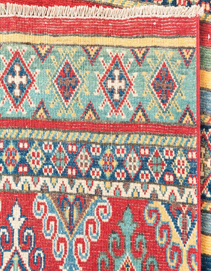Detail image of 2' 10 x 9' 8  Hand Knotted Kazak Runner Rug