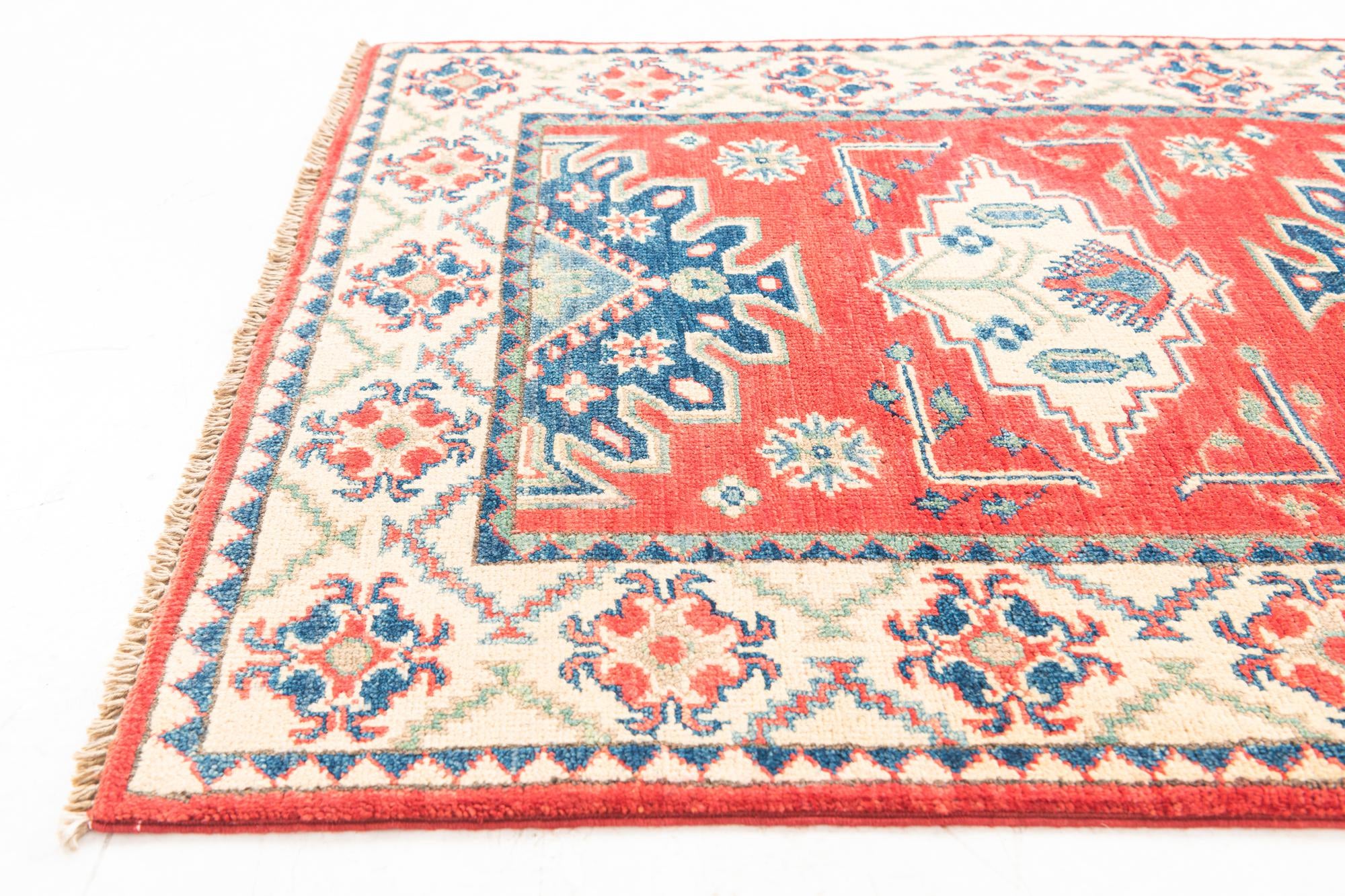 2' 9 x 9' 9 Hand Knotted Kazak Runner Rug