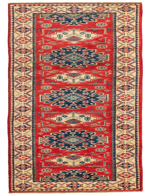 Detail image of 2' 9 x 9' 9 Hand Knotted Kazak Runner Rug