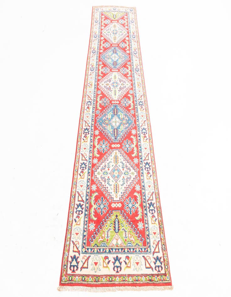 Detail image of 2' 8 x 9' 7  Hand Knotted Kazak Runner Rug